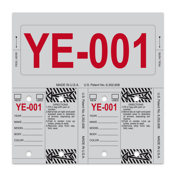 ConsecuTag Control Tag Gray